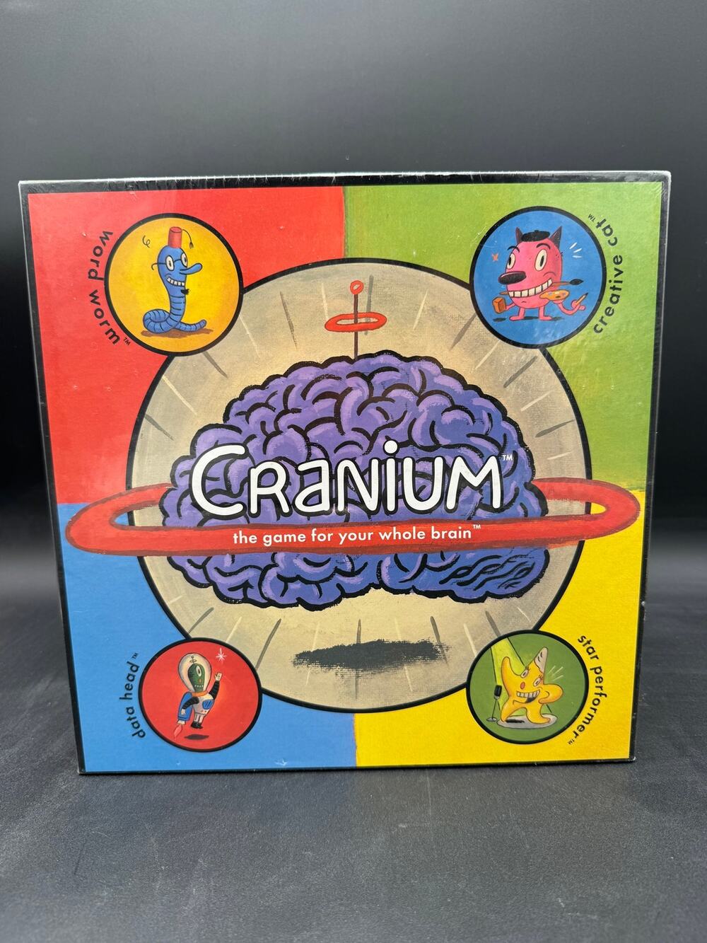 NIB Cranium The Game 4 Your Whole Brain 1998 Outrageous Game Board Sealed